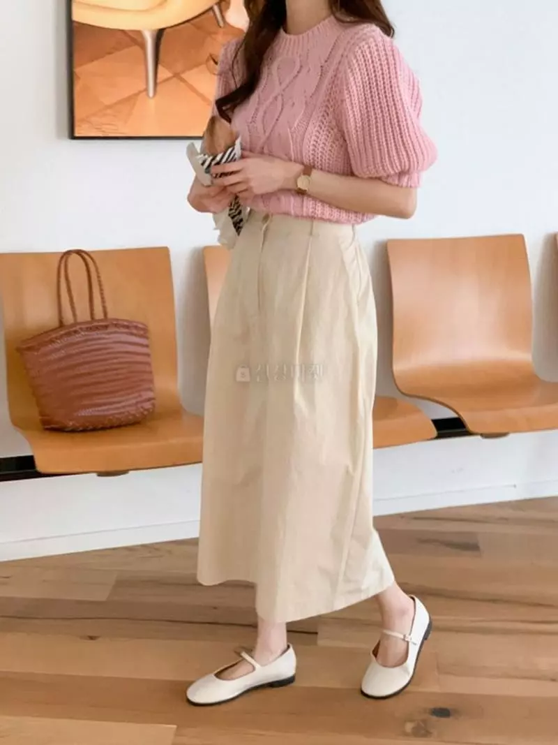 Chemi - Korean Women Fashion - #restrostyle - Simple Skirt