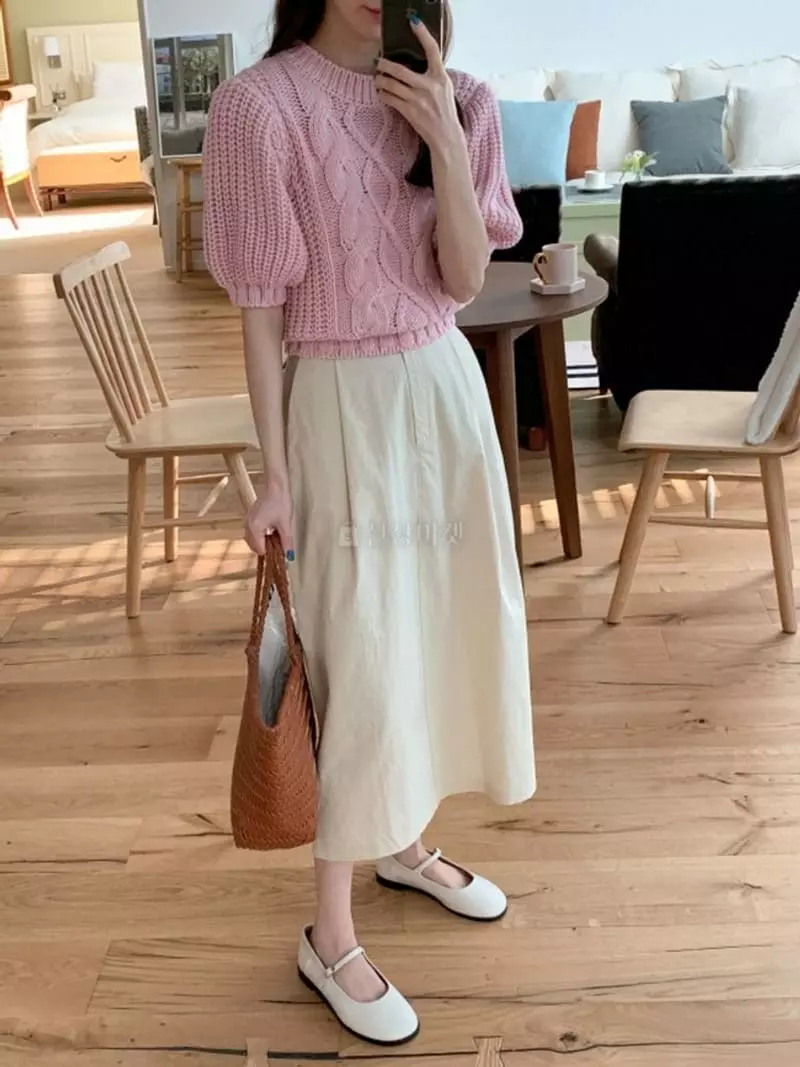 Chemi - Korean Women Fashion - #romanticstyle - Simple Skirt - 2