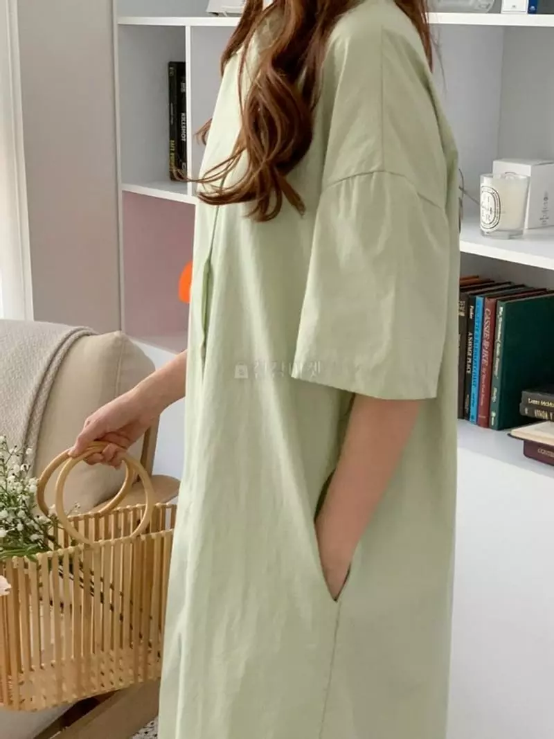 Chemi - Korean Women Fashion - #womensfashion - Mie Shirt One-piece - 3
