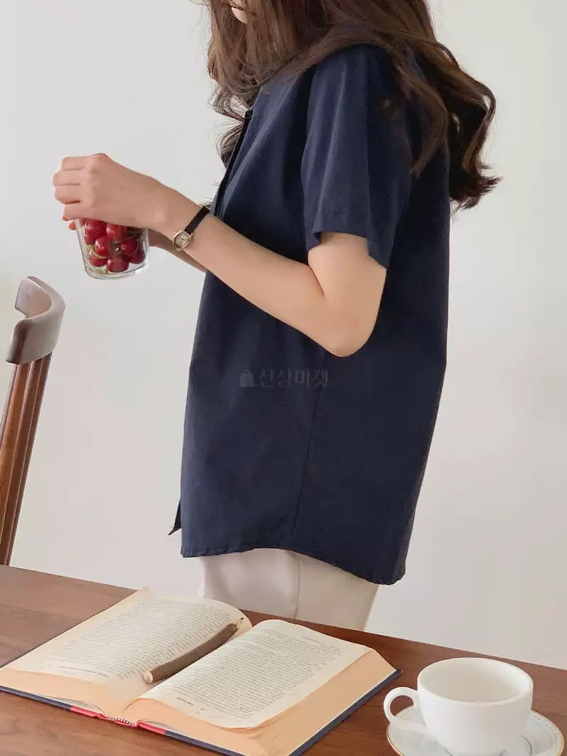 Chemi - Korean Women Fashion - #womensfashion - Free Summer Shirt - 3