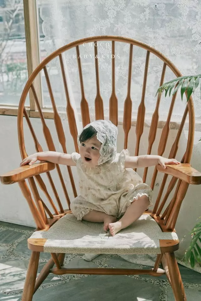 Choco bebe - Korean Baby Fashion - #babyfashion - Beeb Lace Bonnet