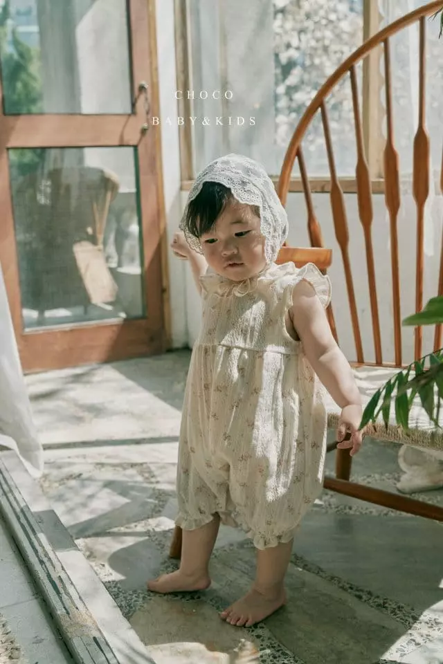 Choco bebe - Korean Baby Fashion - #babyoninstagram - Beeb Lace Bonnet - 5
