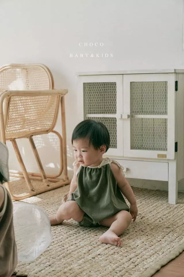 Choco bebe - Korean Baby Fashion - #babyoutfit - Terry Sleeveless