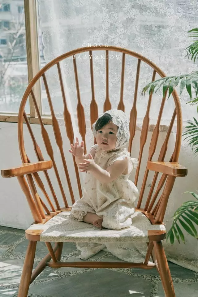 Choco bebe - Korean Baby Fashion - #babywear - Beeb Lace Bonnet - 9