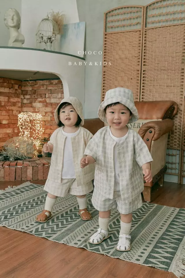 Choco bebe - Korean Children Fashion - #childofig - Milk Check Shirt - 2