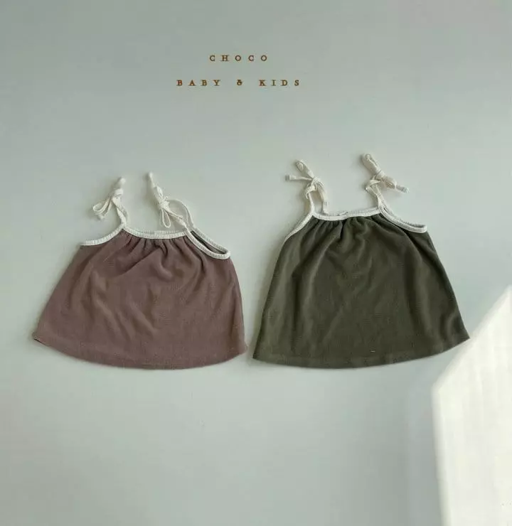 Choco bebe - Korean Children Fashion - #childofig - Terry String Sleeveless