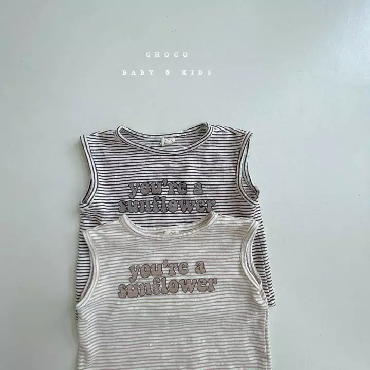 Choco bebe - Korean Children Fashion - #designkidswear - Sun Flower Sleeveless - 7