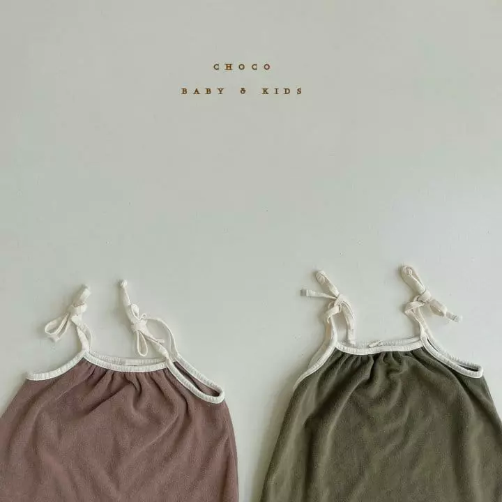 Choco bebe - Korean Children Fashion - #designkidswear - Terry String Sleeveless - 3