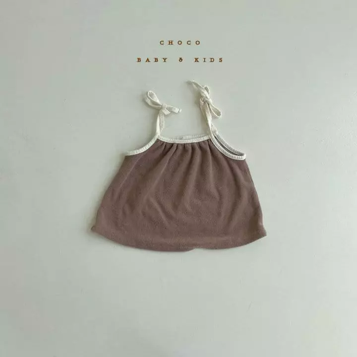 Choco bebe - Korean Children Fashion - #designkidswear - Terry String Sleeveless - 4