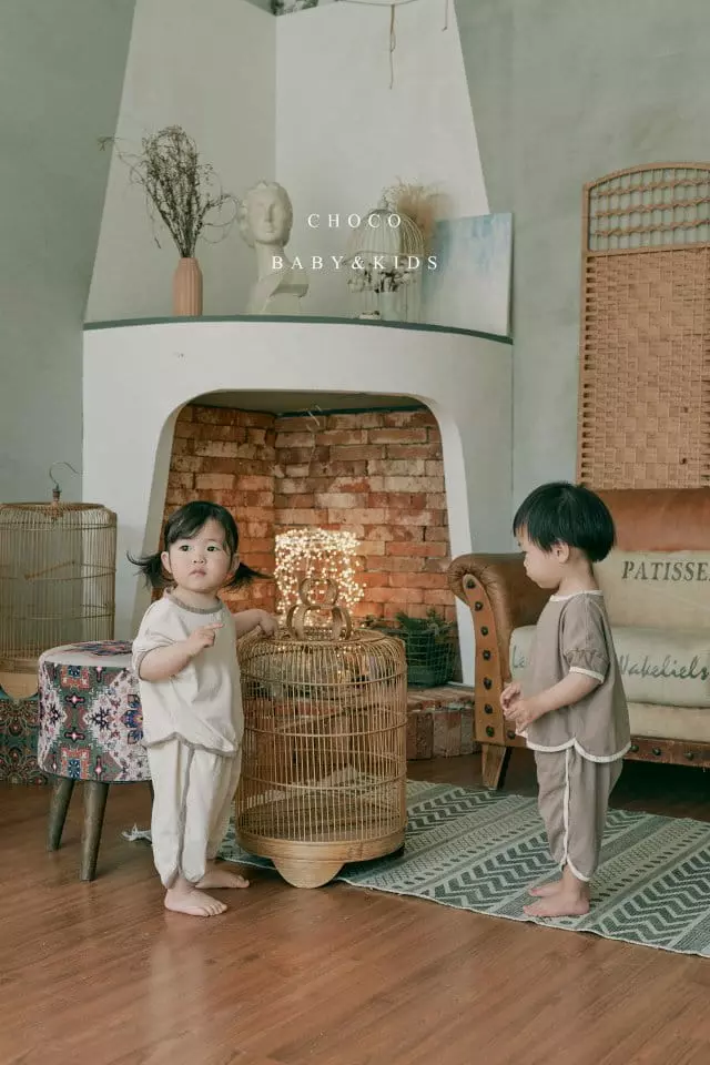 Choco bebe - Korean Children Fashion - #discoveringself - Color Piping Tee - 2