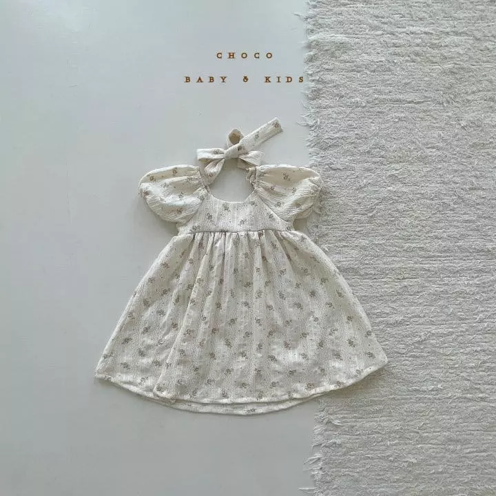 Choco bebe - Korean Children Fashion - #fashionkids - Plin Ribbon One-piece - 2