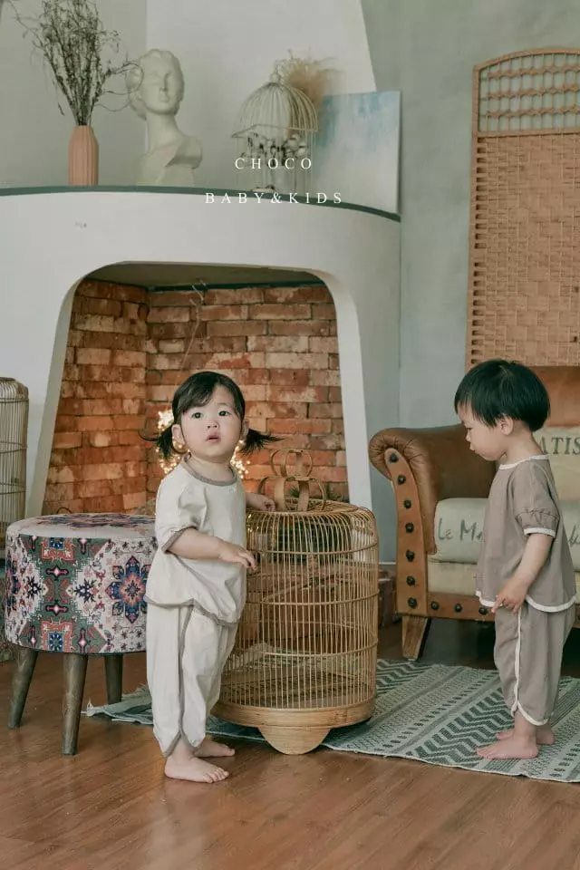 Choco bebe - Korean Children Fashion - #fashionkids - Color Piping Tee - 3