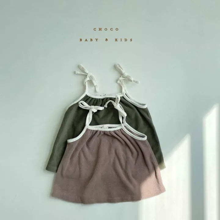 Choco bebe - Korean Children Fashion - #kidsshorts - Terry String Sleeveless - 6