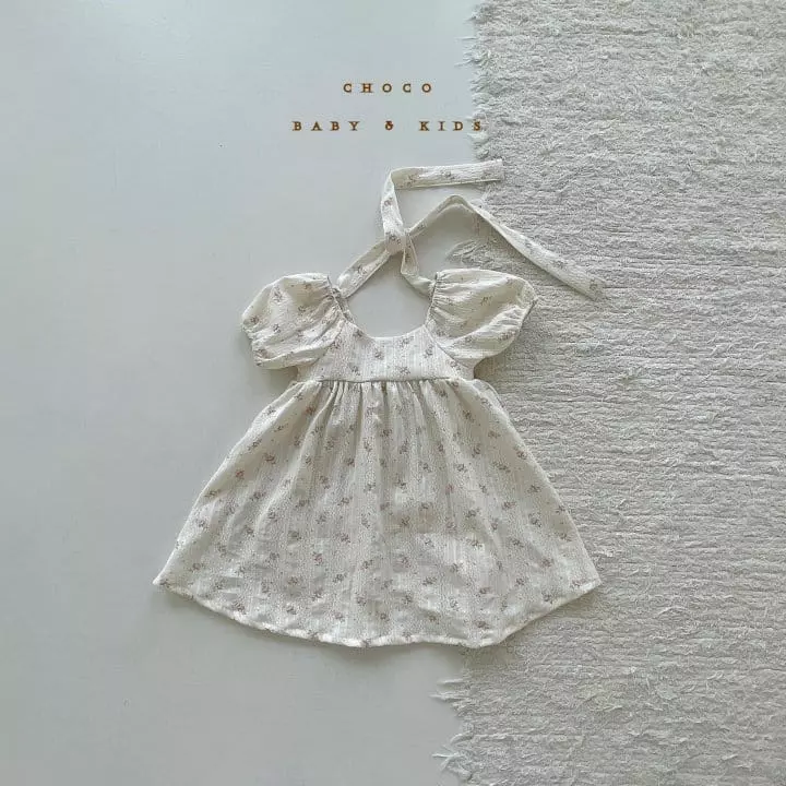 Choco bebe - Korean Children Fashion - #kidsshorts - Plin Ribbon One-piece - 3