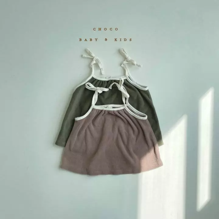 Choco bebe - Korean Children Fashion - #kidsstore - Terry String Sleeveless - 7