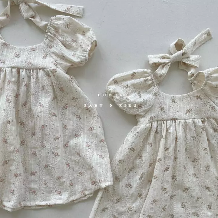 Choco bebe - Korean Children Fashion - #kidsshorts - Plin Ribbon One-piece - 4