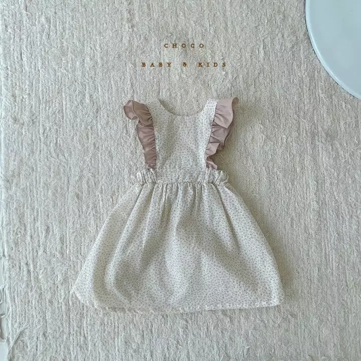 Choco bebe - Korean Children Fashion - #kidsstore - Burbena Frill Sleeveless One-piece - 3