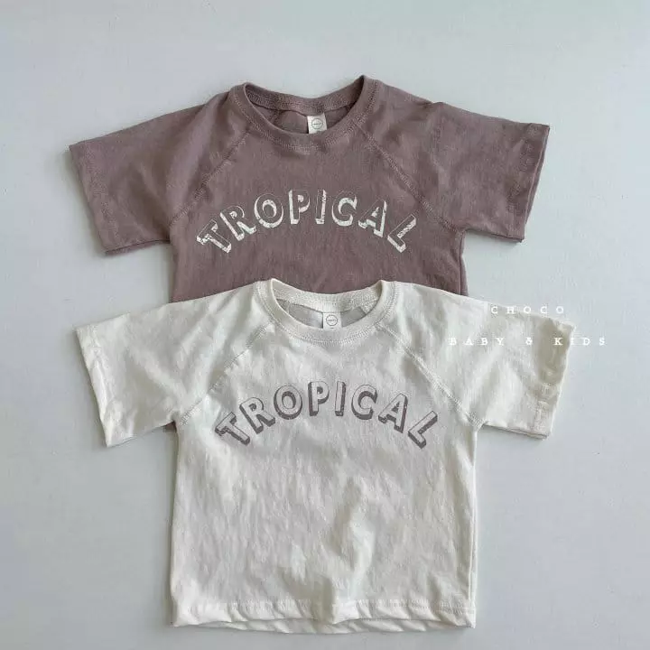 Choco bebe - Korean Children Fashion - #kidzfashiontrend - Tropical Tee