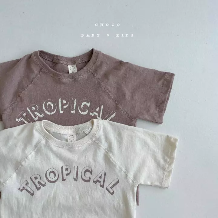 Choco bebe - Korean Children Fashion - #littlefashionista - Tropical Tee - 4