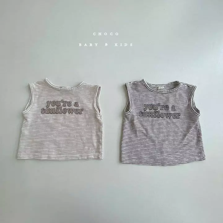 Choco bebe - Korean Children Fashion - #magicofchildhood - Sun Flower Sleeveless