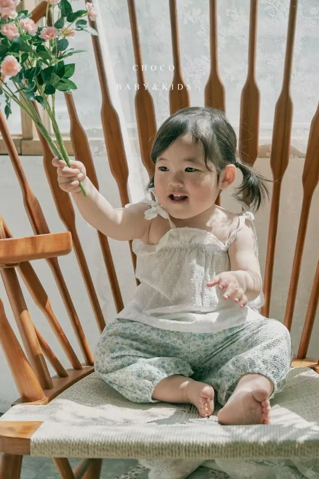 Choco bebe - Korean Children Fashion - #prettylittlegirls - Flower Pants - 8