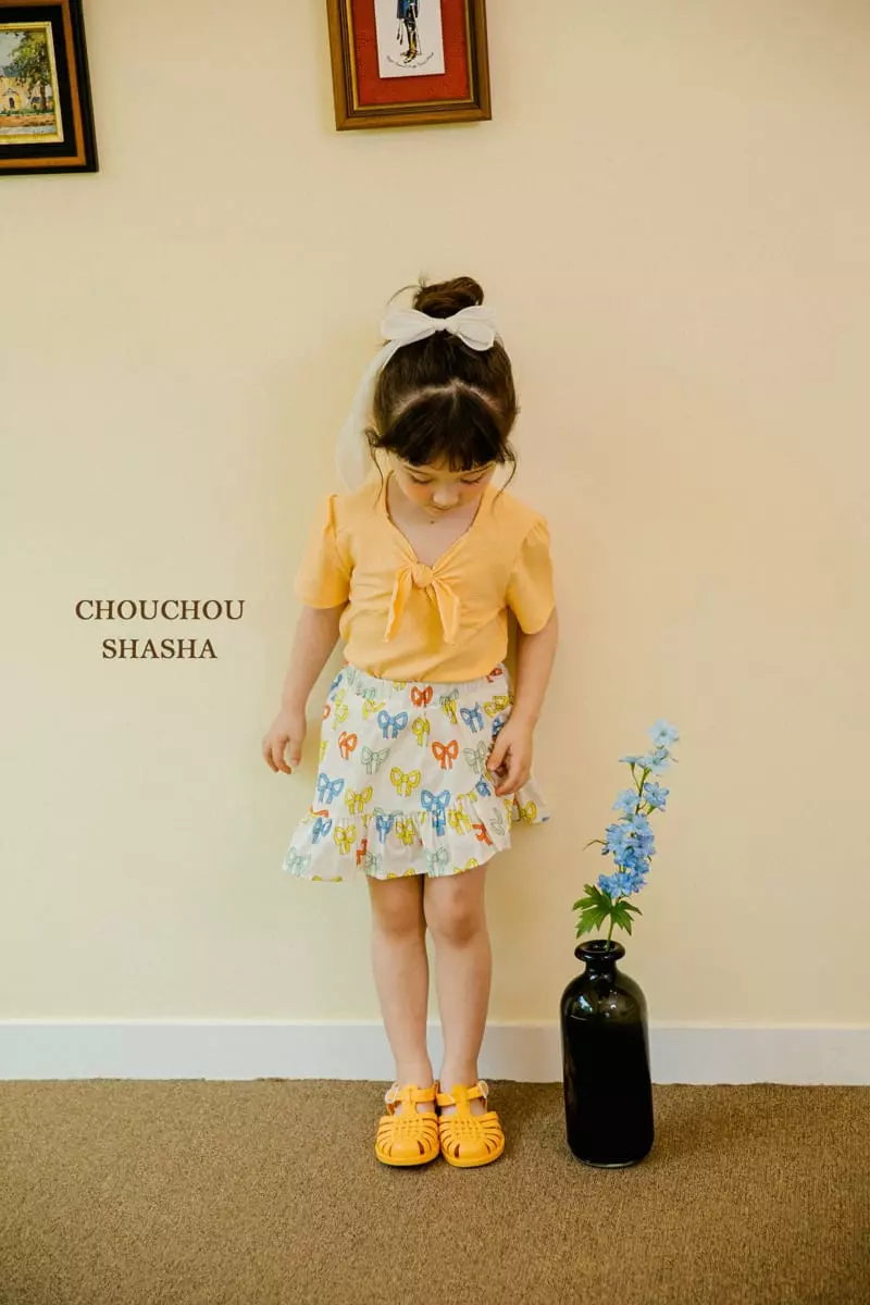 Chouchou Shasha - Korean Children Fashion - #Kfashion4kids - Ribbon Tee - 10