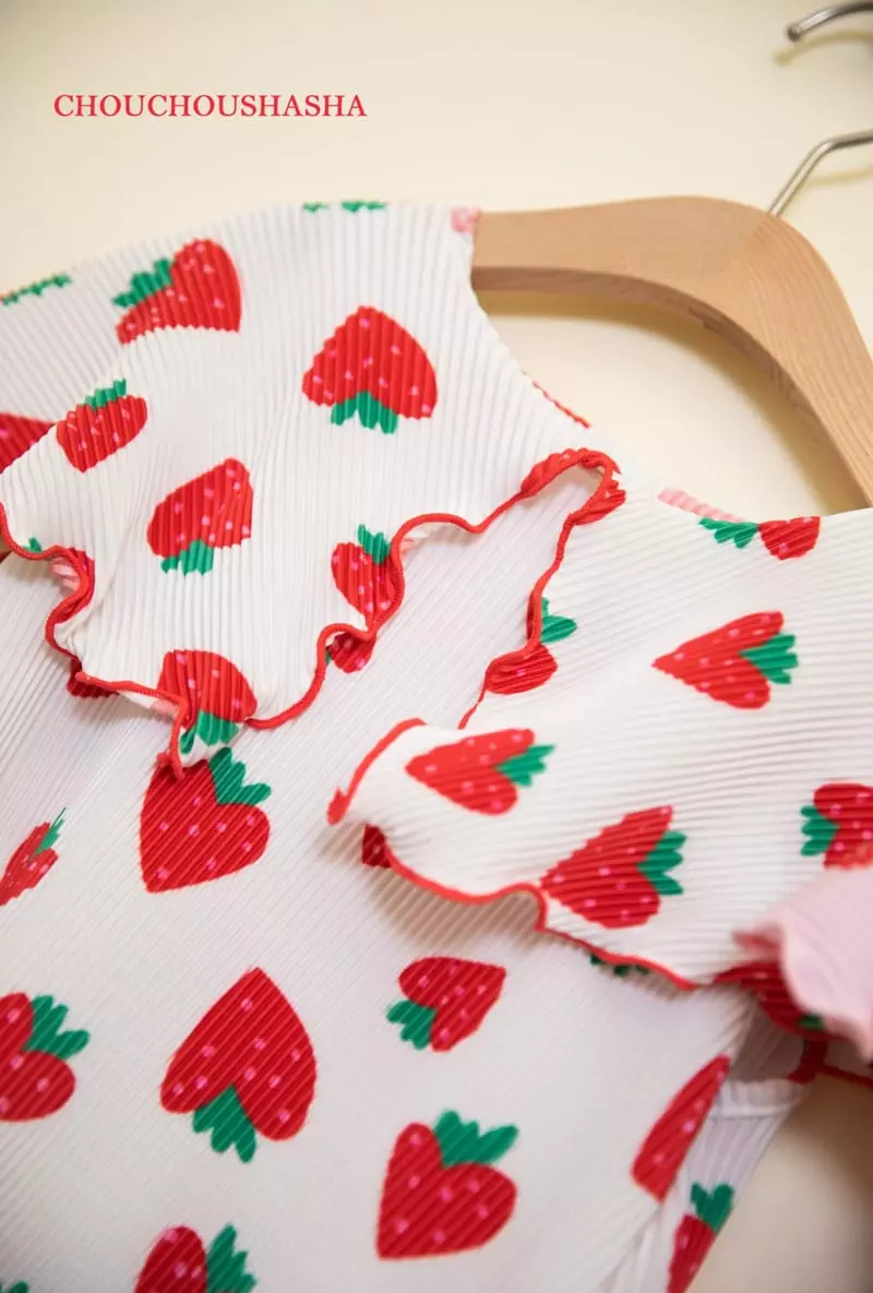Chouchou Shasha - Korean Children Fashion - #Kfashion4kids - Berry One-piece