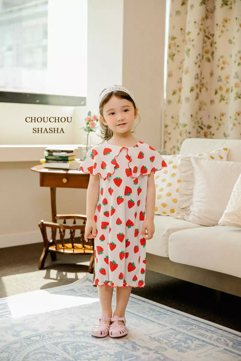 Chouchou Shasha - Korean Children Fashion - #childofig - Berry One-piece - 9