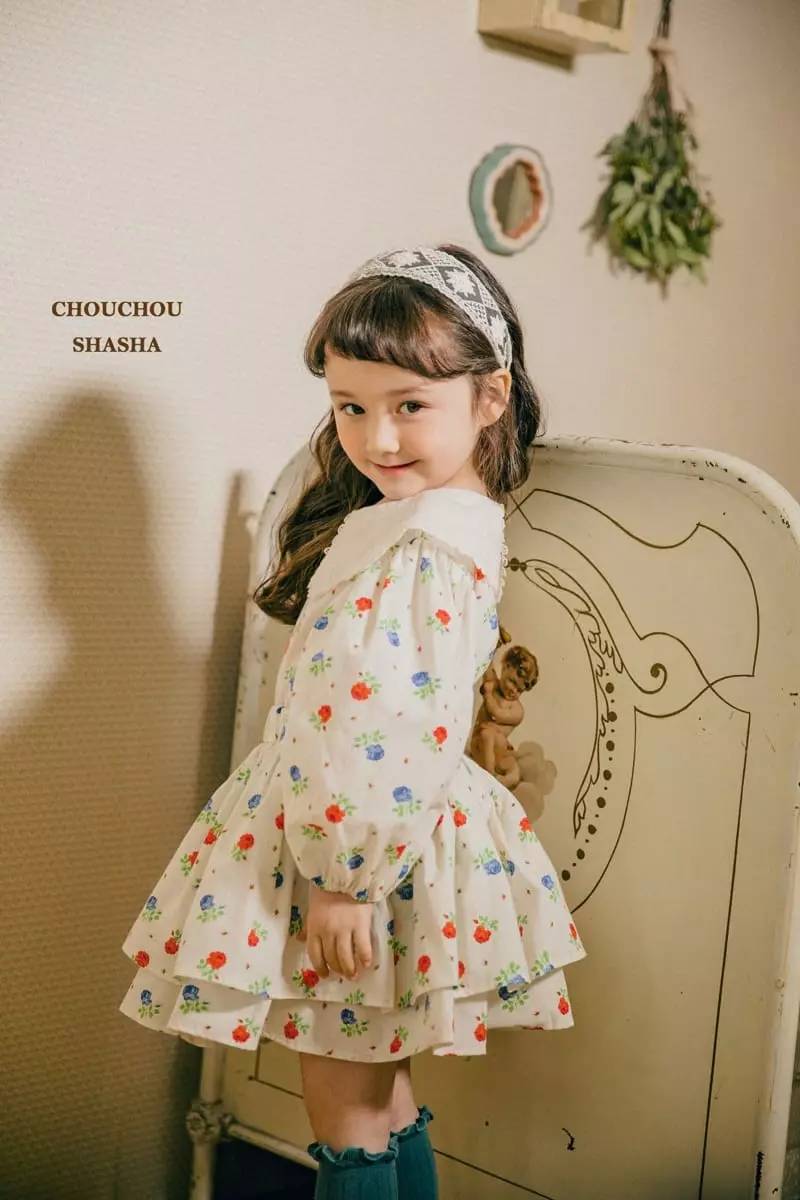 Chouchou Shasha - Korean Children Fashion - #childofig - Rose Blouse