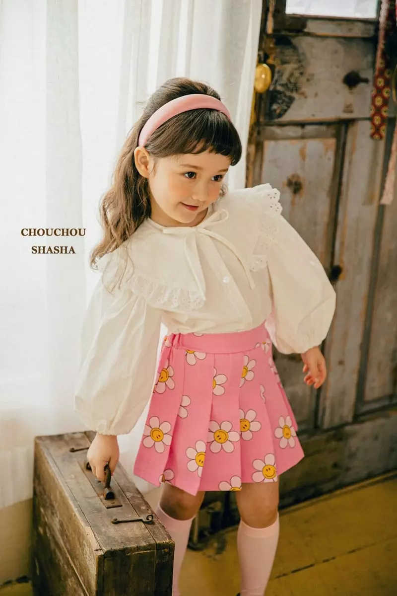 Chouchou Shasha - Korean Children Fashion - #designkidswear - Frill Blouse - 6