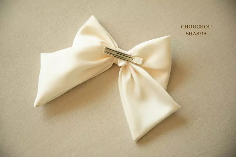 Chouchou Shasha - Korean Children Fashion - #discoveringself - Big Ribbon Hairpin - 2