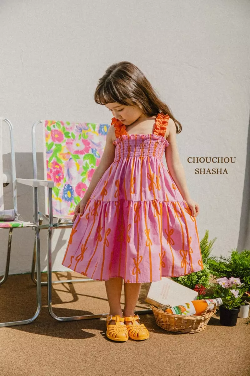 Chouchou Shasha - Korean Children Fashion - #discoveringself - Ribbon One-piece - 9