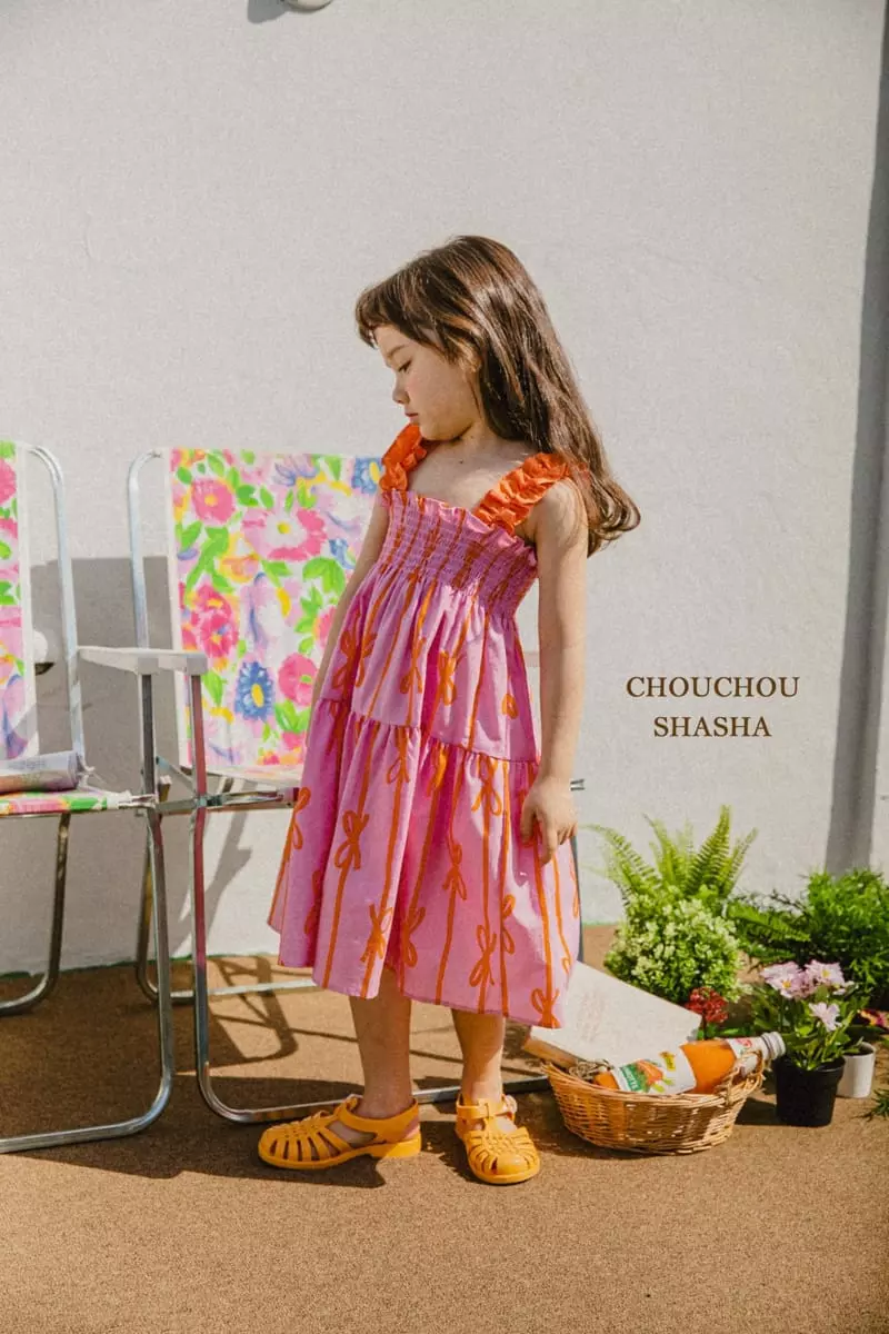 Chouchou Shasha - Korean Children Fashion - #fashionkids - Ribbon One-piece - 10