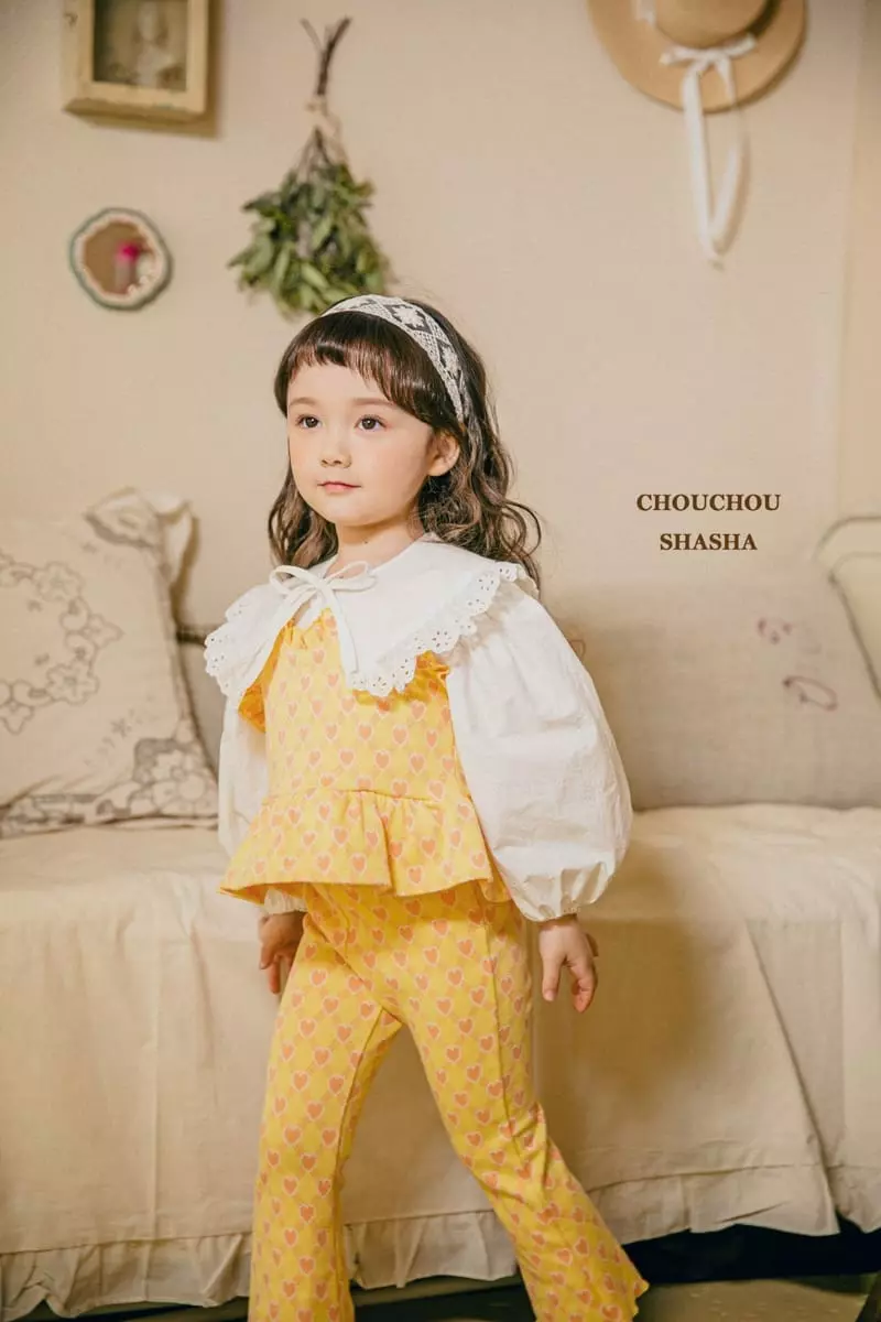 Chouchou Shasha - Korean Children Fashion - #fashionkids - Frill Blouse - 8