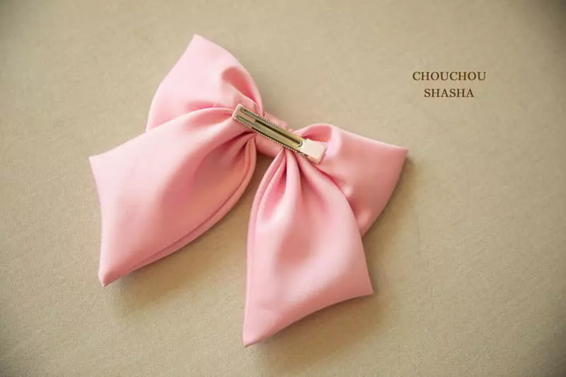 Chouchou Shasha - Korean Children Fashion - #fashionkids - Big Ribbon Hairpin - 4