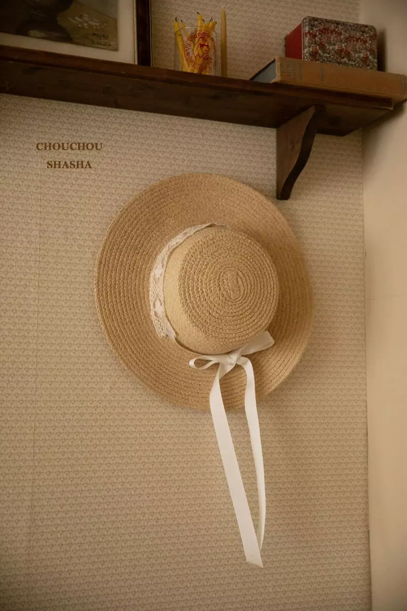 Chouchou Shasha - Korean Children Fashion - #kidsshorts - Lace Rapia Hat - 3