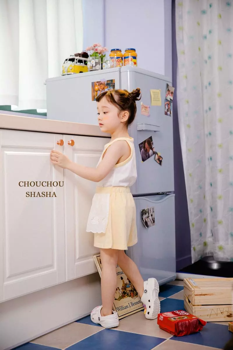 Chouchou Shasha - Korean Children Fashion - #kidsstore - Lace Currot Pants - 4