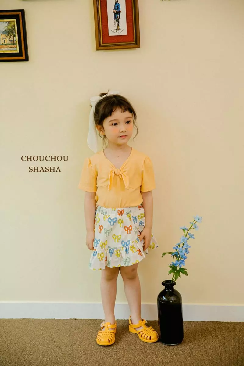Chouchou Shasha - Korean Children Fashion - #kidzfashiontrend - Ribbon Tee - 9