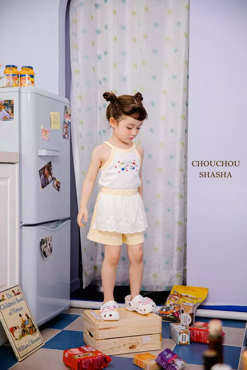 Chouchou Shasha - Korean Children Fashion - #littlefashionista - Lace Currot Pants - 6