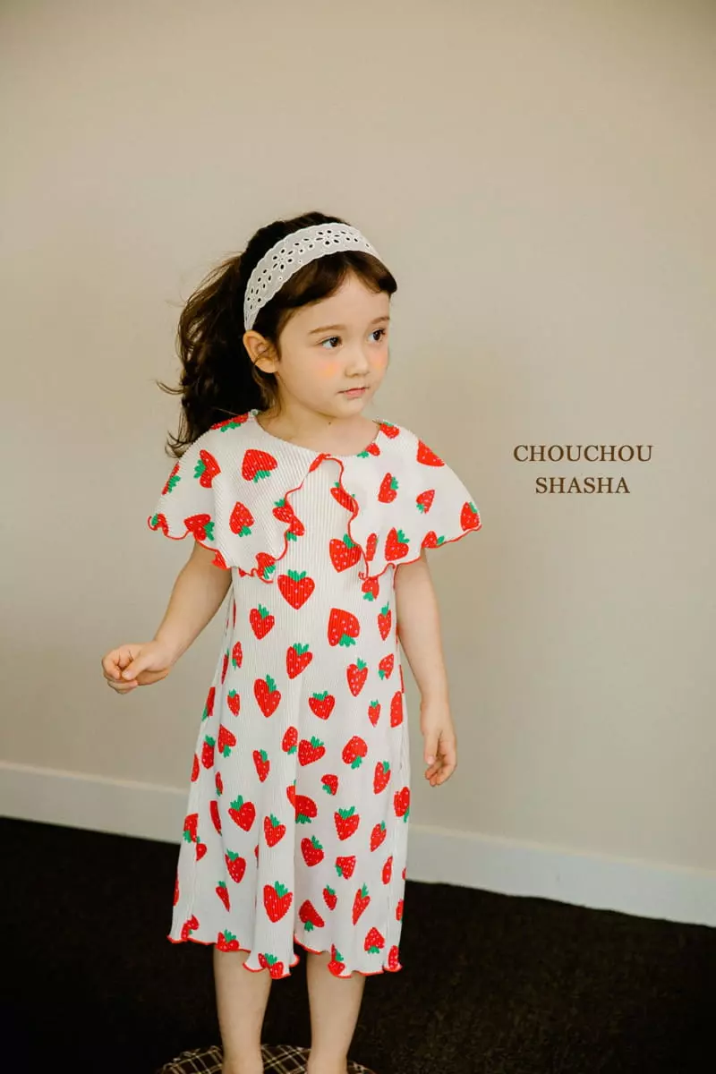 Chouchou Shasha - Korean Children Fashion - #littlefashionista - Berry One-piece - 2