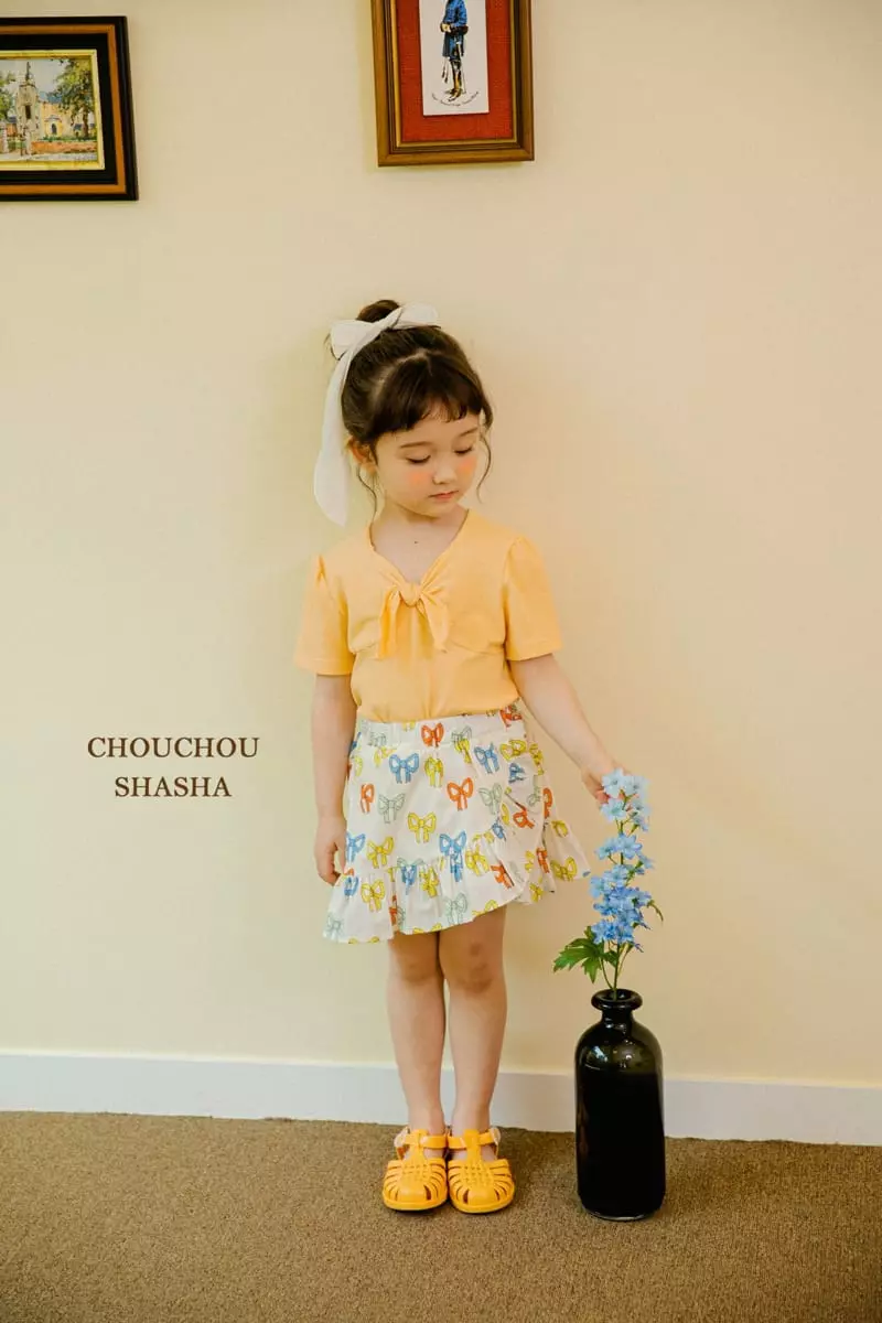 Chouchou Shasha - Korean Children Fashion - #magicofchildhood - Ribbon Tee - 12