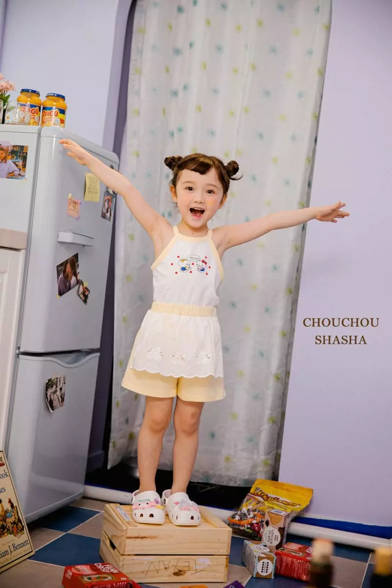 Chouchou Shasha - Korean Children Fashion - #minifashionista - Lace Currot Pants - 8