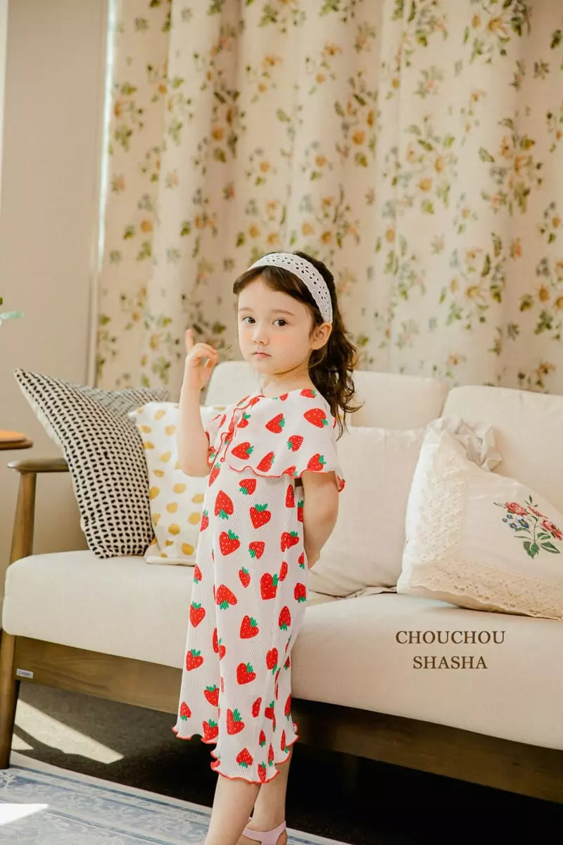 Chouchou Shasha - Korean Children Fashion - #prettylittlegirls - Berry One-piece - 5