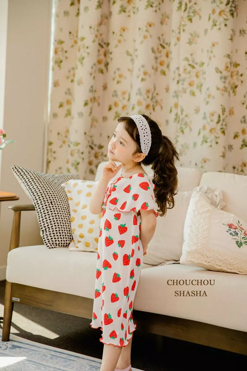 Chouchou Shasha - Korean Children Fashion - #todddlerfashion - Berry One-piece - 6