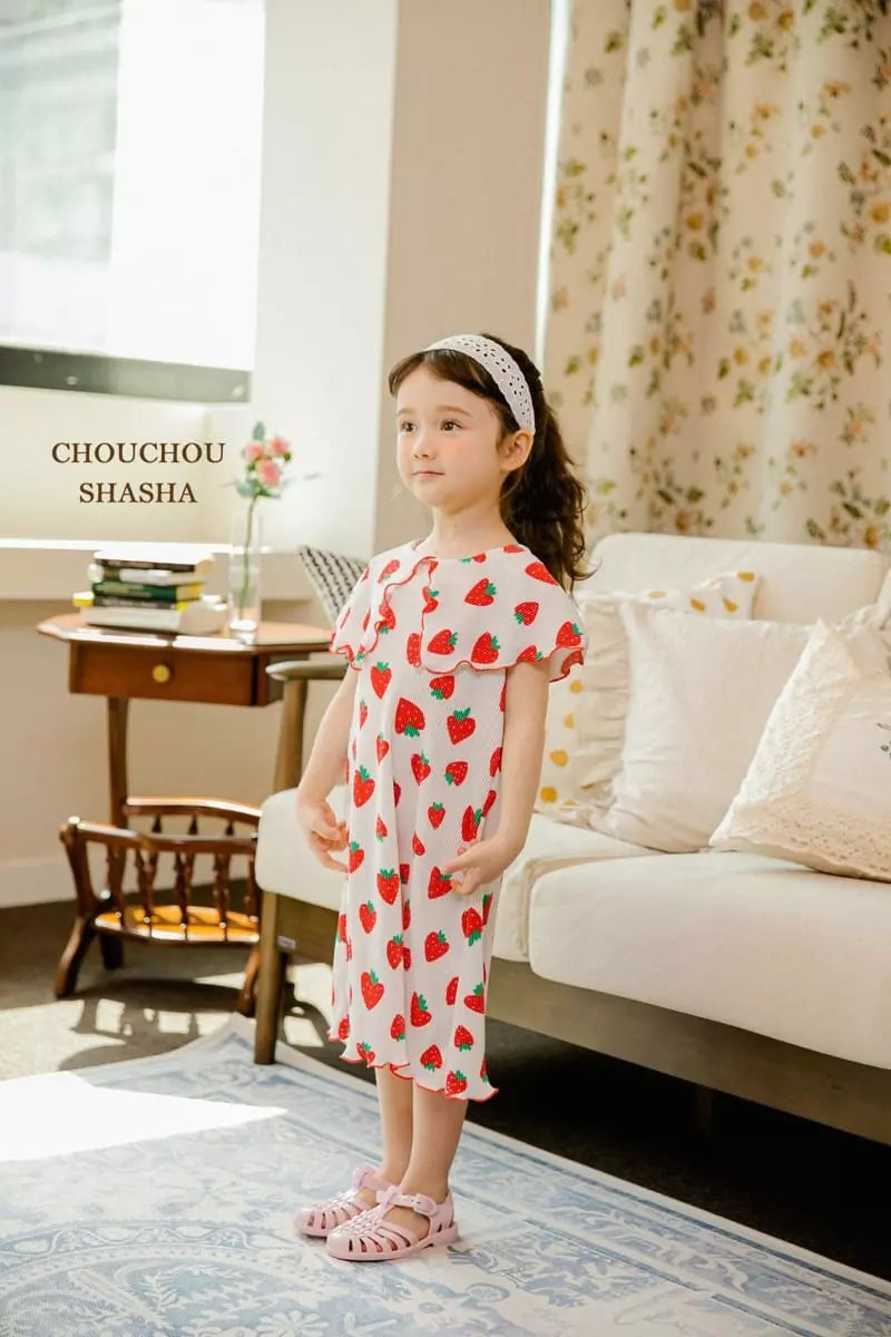 Chouchou Shasha - Korean Children Fashion - #toddlerclothing - Berry One-piece - 7