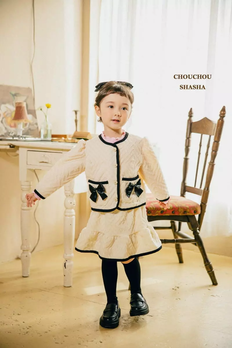 Chouchou Shasha - Korean Children Fashion - #toddlerclothing - Jenny Top Bottom Set - 3