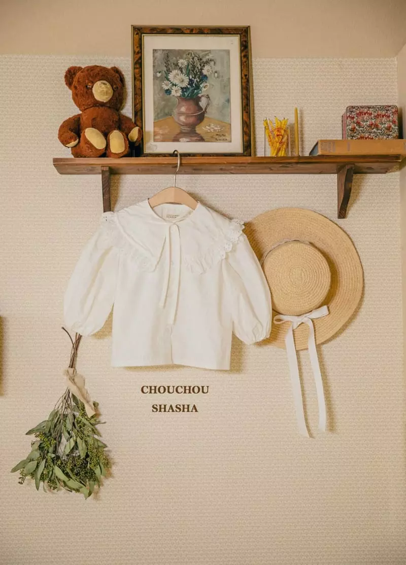 Chouchou Shasha - Korean Children Fashion - #toddlerclothing - Frill Blouse - 2