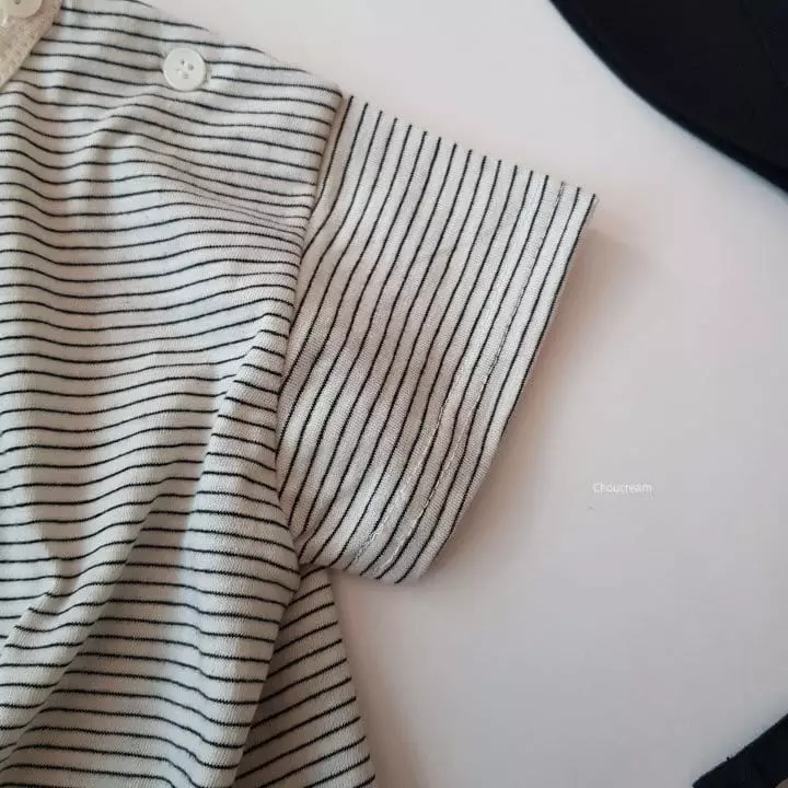Choucream - Korean Baby Fashion - #babyboutique - Bebe Stripes Tee - 8