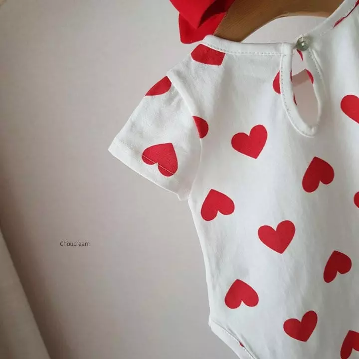 Choucream - Korean Baby Fashion - #babyboutique - Heart Bodysuit - 6