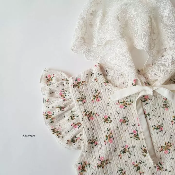 Choucream - Korean Baby Fashion - #babyboutique - Eyelet Flower Bodysuit - 2